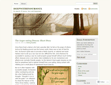 Tablet Screenshot of deepwithinoursoul.wordpress.com