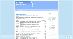 Desktop Screenshot of fomachmachine.wordpress.com