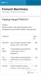Mobile Screenshot of fomachmachine.wordpress.com