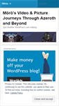 Mobile Screenshot of moroazeroth.wordpress.com