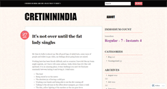 Desktop Screenshot of cretininindia.wordpress.com