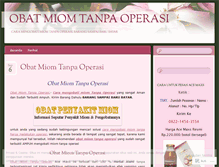 Tablet Screenshot of obatmiomtanpaoperasi100.wordpress.com