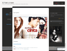 Tablet Screenshot of fakirce.wordpress.com