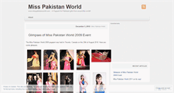 Desktop Screenshot of misspakistanworld.wordpress.com