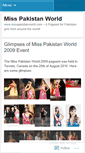 Mobile Screenshot of misspakistanworld.wordpress.com