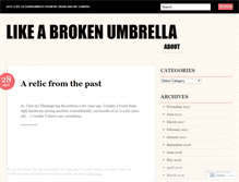Tablet Screenshot of likeabrokenumbrella.wordpress.com