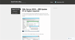 Desktop Screenshot of davidfrette.wordpress.com