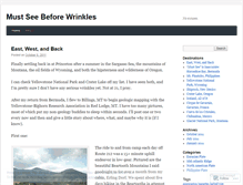 Tablet Screenshot of mustseebeforewrinkles.wordpress.com