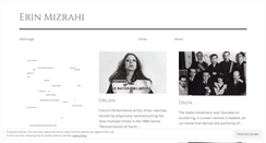 Desktop Screenshot of erinmizrahi.wordpress.com