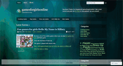 Desktop Screenshot of gamesforgirlsonline.wordpress.com