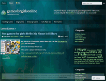 Tablet Screenshot of gamesforgirlsonline.wordpress.com