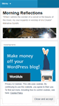 Mobile Screenshot of morningreflections.wordpress.com