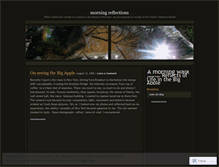 Tablet Screenshot of morningreflections.wordpress.com