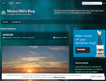 Tablet Screenshot of mirina1983.wordpress.com