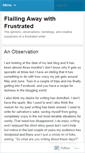 Mobile Screenshot of frustratedwriter.wordpress.com