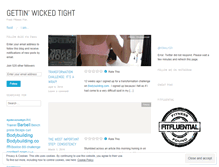 Tablet Screenshot of gettinwickedtight.wordpress.com