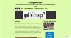 Desktop Screenshot of callingallkidneys.wordpress.com