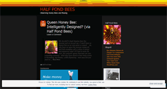 Desktop Screenshot of halfpondbees.wordpress.com