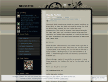 Tablet Screenshot of neostatic.wordpress.com