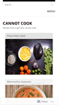 Mobile Screenshot of cannotcook.wordpress.com
