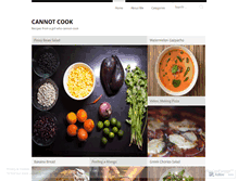 Tablet Screenshot of cannotcook.wordpress.com