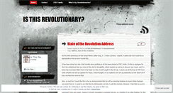 Desktop Screenshot of isthisrevolutionary.wordpress.com