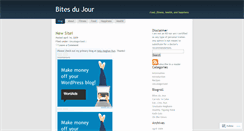 Desktop Screenshot of bitesdujour.wordpress.com