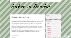 Desktop Screenshot of antonbristol.wordpress.com