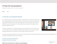 Tablet Screenshot of blog21dayfatloss.wordpress.com