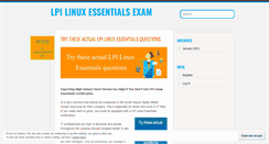 Desktop Screenshot of lpilinuxessentials.wordpress.com