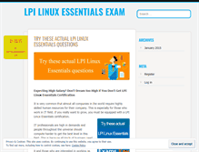 Tablet Screenshot of lpilinuxessentials.wordpress.com