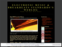 Tablet Screenshot of electronicstandards.wordpress.com