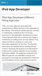 Mobile Screenshot of ipadappdeveloper.wordpress.com