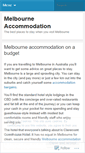 Mobile Screenshot of melbourneaccommodation.wordpress.com