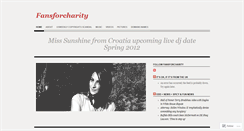 Desktop Screenshot of fansforcharitydotcom.wordpress.com