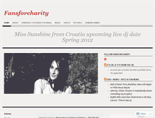 Tablet Screenshot of fansforcharitydotcom.wordpress.com