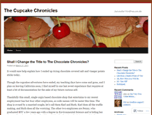 Tablet Screenshot of cupcaketress.wordpress.com