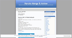 Desktop Screenshot of narutospoiler123.wordpress.com