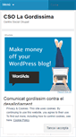Mobile Screenshot of lagordissima.wordpress.com
