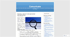 Desktop Screenshot of comunicate.wordpress.com