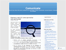 Tablet Screenshot of comunicate.wordpress.com