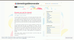 Desktop Screenshot of domesticgoddesswanabe.wordpress.com