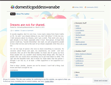 Tablet Screenshot of domesticgoddesswanabe.wordpress.com