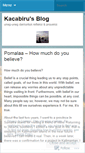 Mobile Screenshot of kacabiru.wordpress.com