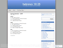 Tablet Screenshot of hebrews1025.wordpress.com