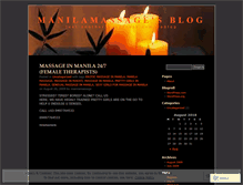 Tablet Screenshot of manilamassage.wordpress.com