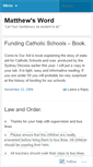 Mobile Screenshot of matthewsword.wordpress.com