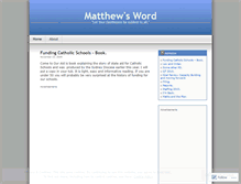 Tablet Screenshot of matthewsword.wordpress.com