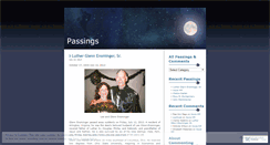 Desktop Screenshot of passings.wordpress.com