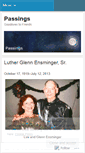 Mobile Screenshot of passings.wordpress.com